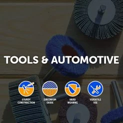 Randy & Travis Machinery Outdoor & Leisure 50x Pack Premium Zirconia Flap Disc Sanding Grinding 115mm 4.5" 40 Grit