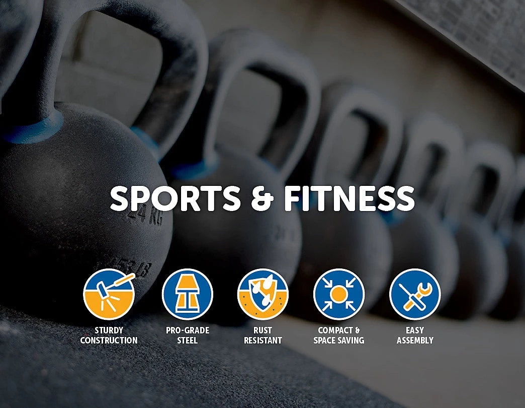 Randy & Travis Machinery Adjustable 32KG Kettlebell Weight Set Home Gym Sports & Fitness