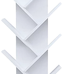 Randy & Travis Machinery Tree Bookshelf Bookcase Book Organizer 12-Tier Multipurpose Shelf Display Racks Furniture
