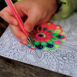 Randy & Travis Machinery Glitter Gel Pens (100 Pack) With 2.5X More Ink - Craft, Kids & Adult Colouring Games & Hobbies