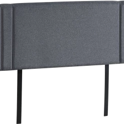 Palermo Furniture Grey Linen Fabric Queen Deluxe Headboard Bedhead