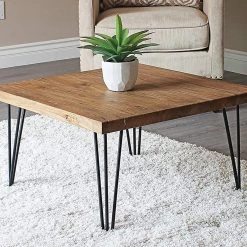 Della Francesca Set Of 4 Industrial 3-Rod Retro Hairpin Table Legs 12mm Steel Bench Desk - 41cm Black Furniture