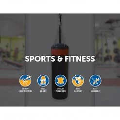 Randy & Travis Machinery 30kg Heavy Duty Boxing Punching Bag Solid Filled Sports & Fitness