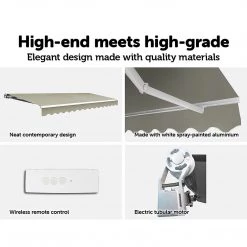 Bariloche 4.0 X 2.5m Automatic Outdoor Motorised Folding Arm Awning