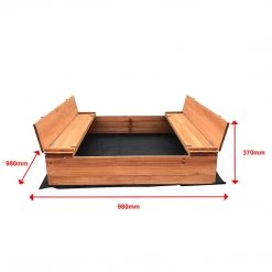 Brienz Games & Hobbies Sandpit Kids Wooden Sand Box