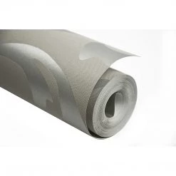 Randy & Travis Machinery Wallpaper Silver Flower Pattern Non-woven Wall Paper Roll