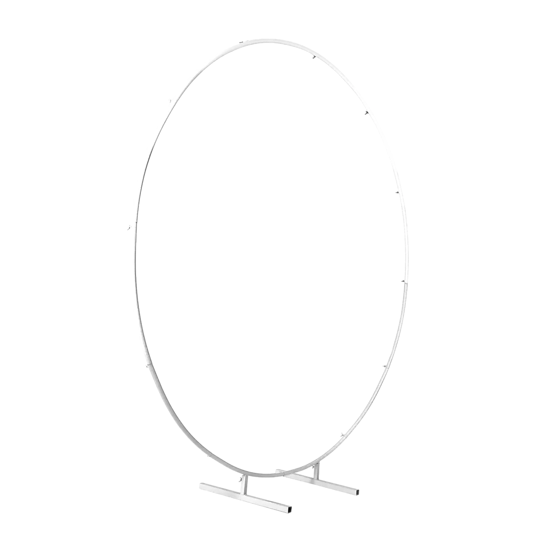 Randy & Travis Machinery 2M Wedding Hoop Round Circle Arch Backdrop Flower Display Stand Frame Background White Outdoor & Leisure