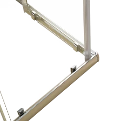 Della Francesca DIY & Renovation 1000 X 800mm Sliding Door Nano Safety Glass Shower Screen In CHROME