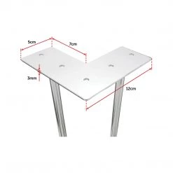 Della Francesca Furniture Set Of 4 Chrome Retro Hairpin Table Legs 12mm Steel Bench Desk - 71cm