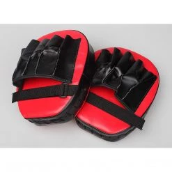 Randy & Travis Machinery 2 X Thai Boxing Punch Focus Gloves Kit Training Red & Black