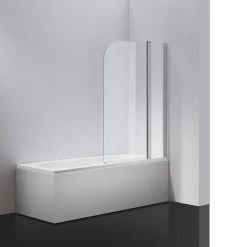 DIY & Renovation 180° CHROME Pivot Door 6mm Safety Glass Bath Shower Screen By Della Francesca - 100 X 140cm