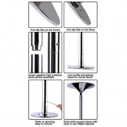 Randy & Travis Machinery Sports & Fitness Portable Dance Spinning Pole Dancing Home Gym Fitness