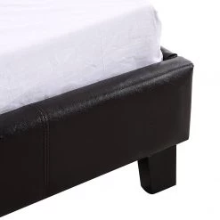 Palermo Furniture Single Bed Frame Brown PU Leather