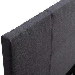 Palermo Furniture Double Bed Frame Grey Linen Fabric