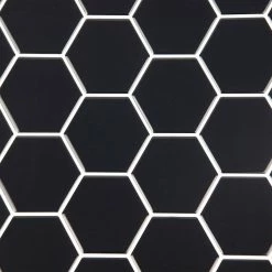 Randy & Travis Machinery Tiles 3D Peel And Stick Wall Tile Hexagonal Mosaic Black ({{Size}} X 10 Sheets)
