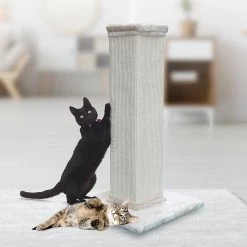 Randy & Travis Machinery Home & Lifestyle 92cm Cat Scratching Post Sisal Tree Scratcher Tower Condo House Tall - Beige