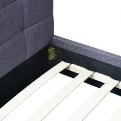 Palermo Double Grey Linen Fabric Deluxe Bed Frame