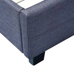 Palermo Furniture King Grey Linen Fabric Deluxe Bed Frame