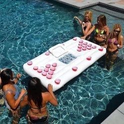FactoryFast.com.au Big PVC Inflatable Beer Pong Raft Floating Pool Party Pong Game Table Lounge Toy Games & Hobbies