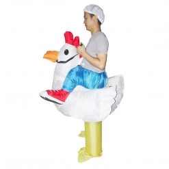 Salvatore Angelotti Games & Hobbies Chicken Fancy Dress Inflatable Suit -Fan Operated Costume