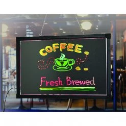 Randy & Travis Machinery 40x60cm LED Drawing Writing Board Remote Controlled Fluorescent Light Up Sensory Play Games & Hobbies