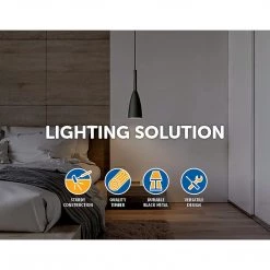 FactoryFast.com.au Black Pendant Lighting Kitchen Lamp Modern Pendant Light Bar Wood Ceiling Lights