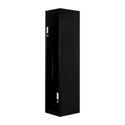 Salvatore Angelotti Black Two-Door L-shaped Office Gym Shed Storage Locker - Padlock-operated Furniture