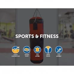 Randy & Travis Machinery Sports & Fitness 15kg Boxing Punching Bag Solid Filled