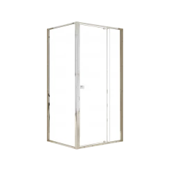 Della Francesca Front: (98~106) X 195cm Adjustable Semi Frameless Shower Screen In Chrome Side: (77~80) X 195cm DIY & Renovation