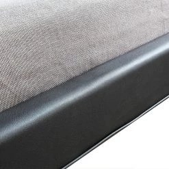 Palermo Queen PU Leather Deluxe Bed Frame - Black Furniture