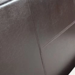 Palermo King Single Bed Frame Brown PU Leather