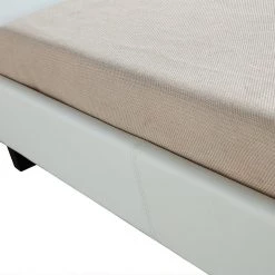 Palermo King Single Bed Frame White PU Leather