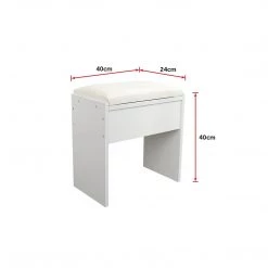 Palermo Dressing Table Makeup Table Stool Mirror Makeup Jewellery Organiser Cabinet Desk