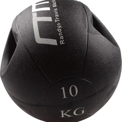 Randy & Travis Machinery 10kg Double-Handled Rubber Medicine Core Ball Sports & Fitness
