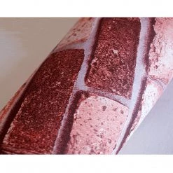 Randy & Travis Machinery 10m 3D Red Brick Print Theme Wallpaper