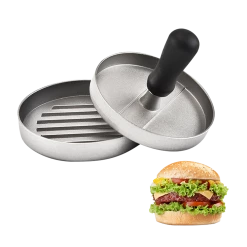 FactoryFast.com.au Home & Lifestyle Large Round Hamburger Patty Maker Grill Press Burger Metal Mold Cooking Tools