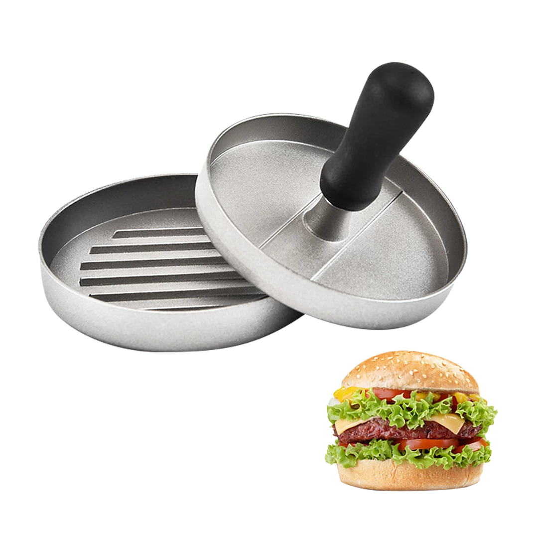 FactoryFast.com.au Home & Lifestyle Large Round Hamburger Patty Maker Grill Press Burger Metal Mold Cooking Tools