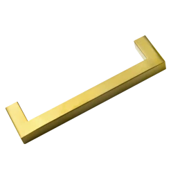 Randy & Travis Machinery 15x Brushed Brass Drawer Pulls Kitchen Cabinet Handles - Gold Finish 128mm