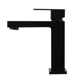 Della Francesca Basin Mixer Tap Faucet Electroplated Matte Black Finish