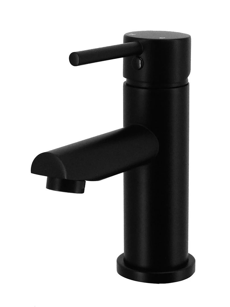 Della Francesca Basin Mixer Tap Faucet Electroplated Matte Black Finish