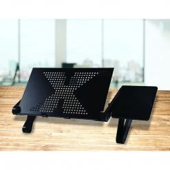 Randy & Travis Machinery Furniture Aluminium Alloy Folding Laptop Computer Stand Desk Table Tray On Bed Mouse