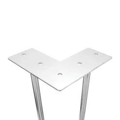 Della Francesca Furniture Set Of 4 Chrome Retro Hairpin Table Legs 12mm Steel Bench Desk - 71cm