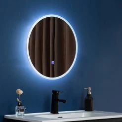 Della Francesca 50cm LED Wall Mirror Bathroom Mirrors Light Decor Round Home & Lifestyle