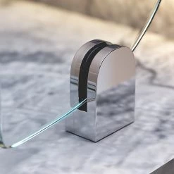 Della Francesca Chrome Bracket For Glass Balustrade Panels - Set Of 2 DIY & Renovation