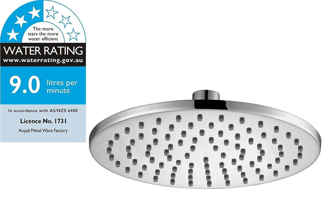 Della Francesca DIY & Renovation 200mm Shower Head Round Chrome Showerhead