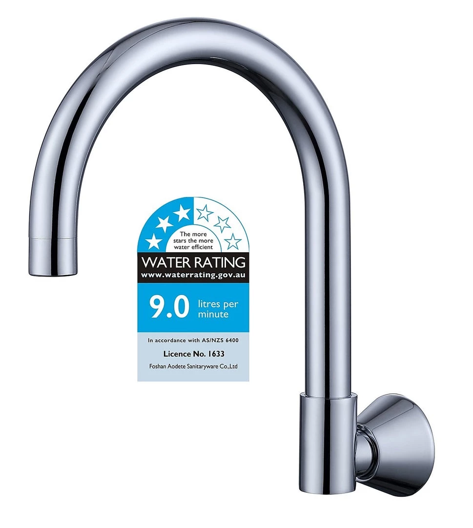 Della Francesca DIY & Renovation High Reach Swivel Wall Kitchen Laundry Bath Basin Spout