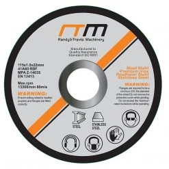 Randy & Travis Machinery 115mm 4.5" Cutting Disc Wheel For Angle Grinder X50 Outdoor & Leisure