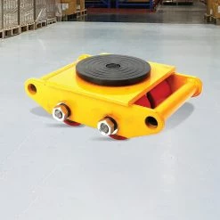 Randy & Travis Machinery 3x3 Heavy Duty Machine Dolly Skate Machinery Roller Mover Cargo Trolley 6T