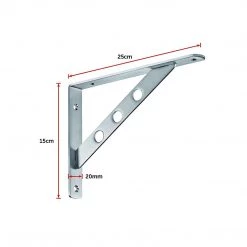 Randy & Travis Machinery Furniture L Bracket Heavy Duty Stainless Steel Solid Shelf Support Corner Brace 2-Pack