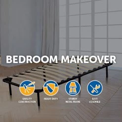 Palermo Single Metal Bed Frame Furniture